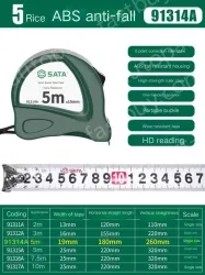 ABS drop resistance 5m ruler width 19mm-91314A
