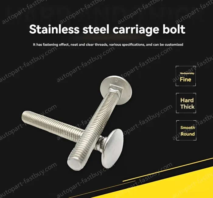 Big head carriage bolt M6*80