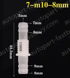 7-M10-8-Feed-through plastic connectors
